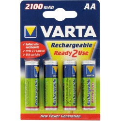 4 ACCUS R6  2100 mAh VARTA POWER PLAY