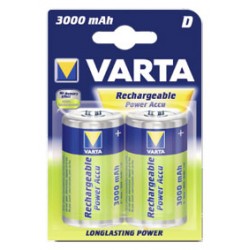 2 ACCUS HR20 3000 mAh VARTA POWER PLAY