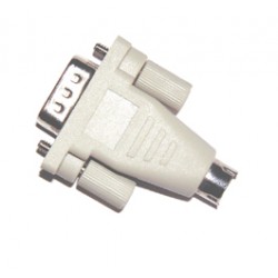 ADAPTATEUR SUB-D 9 MALE/MINI DIN 6 MALE