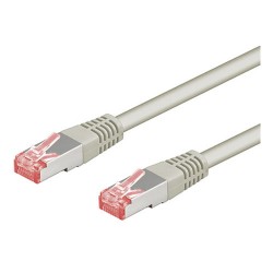 CORDON RESEAU FTP BLINDEE CAT6 GRIS 0M5