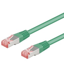 CORDON RESEAU FTP BLINDEE CAT6 VERT 0M5