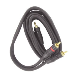 CORDON RCA MALE/MALE + TELECOMMANDE 1m50