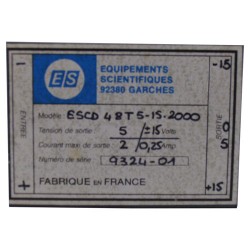 ALIMENTATION  48V>5Vdc/2A>+/-15Vdc/250mA