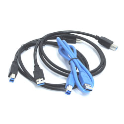 CORDON USB A 3.0 M > USB B 3.0 M 3Pices