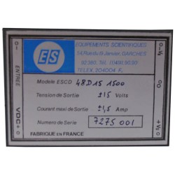 ALIMENTATION ENCAPSULEE 48V>+/-15V/1,5A