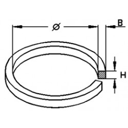 COURROIE  36.0 X B 1.10 X H 1.10 mm