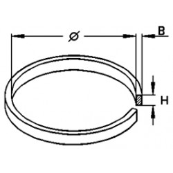 COURROIE  122.0 x B 0.60 x H 6.00 mm