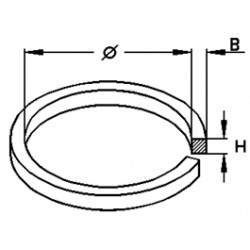 COURROIE  115.0 X B 2.00 X H 2.00 mm